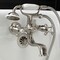 Kingston Brass KS225SN Tub Wall Mount Clawfoot Tub Faucet with Hand Shower, Brushed Nickel KS225SN - alternate 3